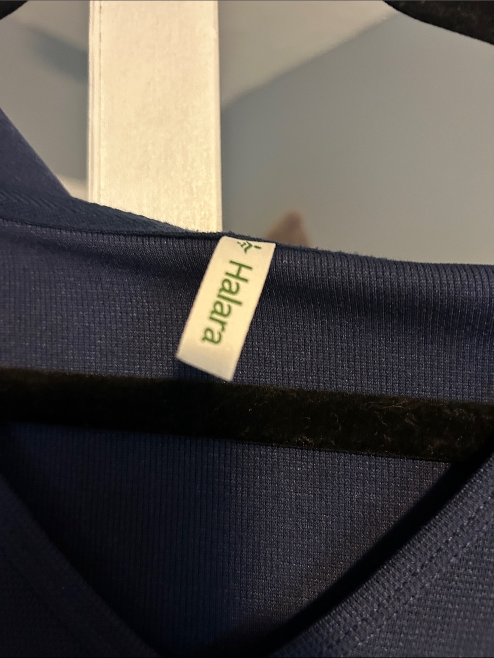 HALARA Navy V-Neck Long Sleeve Tunic Dress - Picture 8 of 9